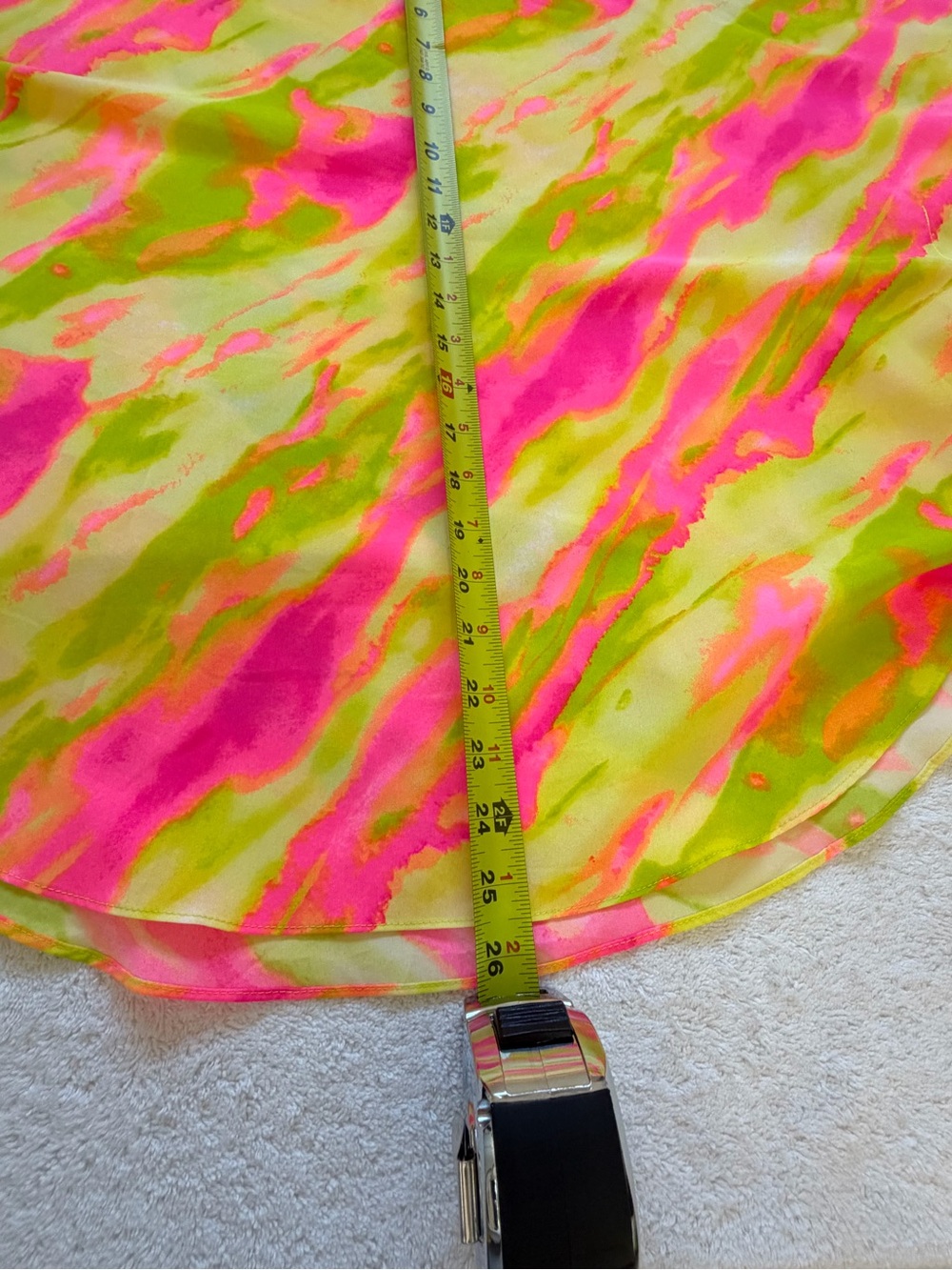 Violet & Claire Neon Pink and Lime Ruffle-Sleeve Blouse - Picture 6 of 7